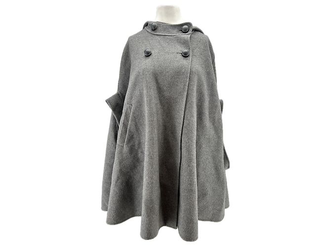 Paul & Joe Cape Mantel aus Wolle Grau