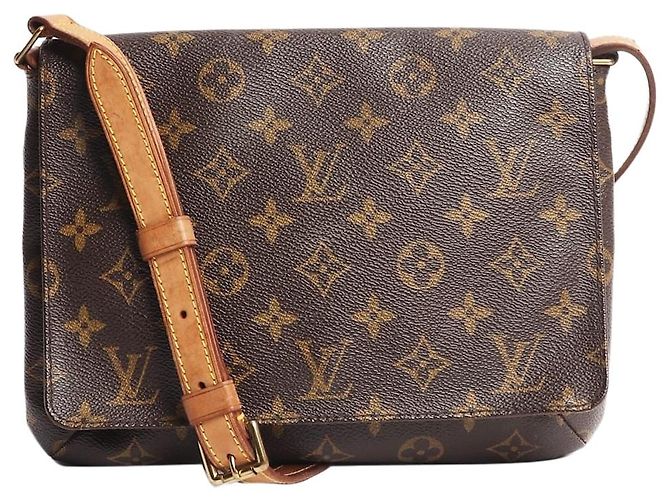 Louis Vuitton Bolsa Musette Tango marrom