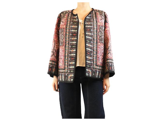 Etro Jaqueta acolchoada Paisley - tamanho UK 14 Rosa