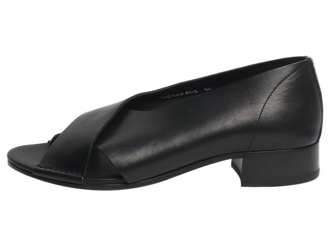Autre Marque Offene Lederschuhe in Schwarz - Größe EU 40