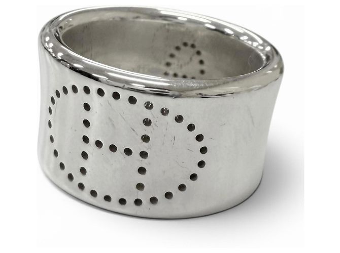 Ring Anello Hermès AG925 Eclipse Ruban Argento 