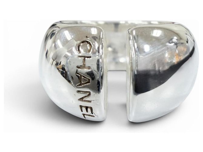 Anello Chanel 925 Logo Design Argento