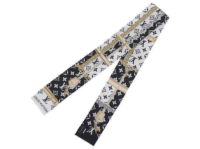 Lenço bandana de seda Louis Vuitton Preto