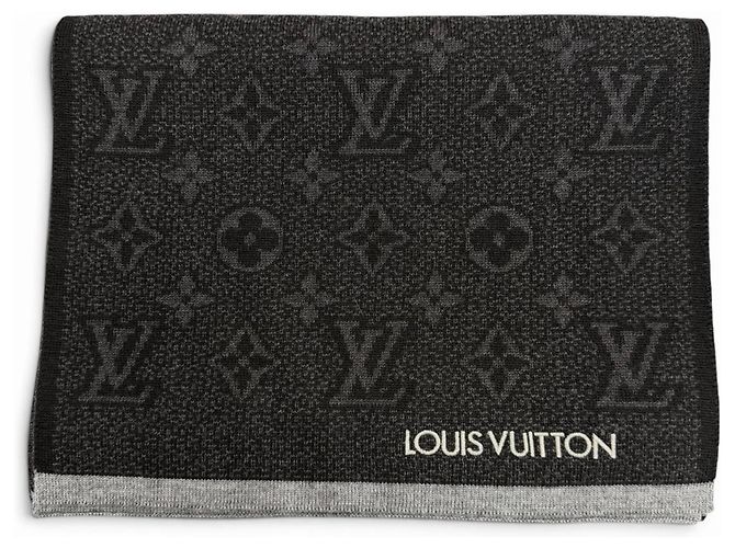 Stola Louis Vuitton My Monogram Eclipse Marrone Nero 