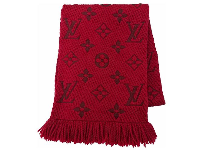 Stola in lana e seta Ruby di Louis Vuitton Rosso 