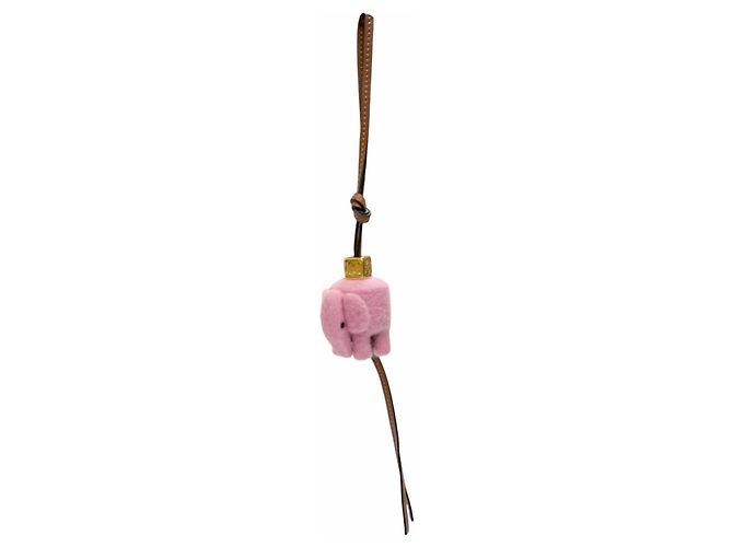 Charm per borsa elefante Loewe Marrone Rosa