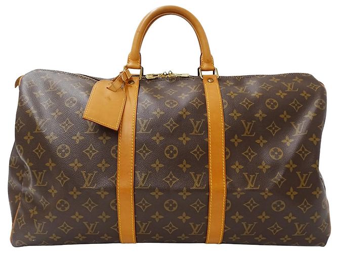 Louis Vuitton Brown Monogram Canvas Boston Bag
