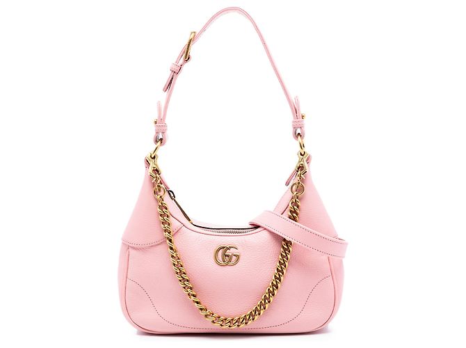 Bolsa Aphrodite em couro de bezerro rosa da Gucci