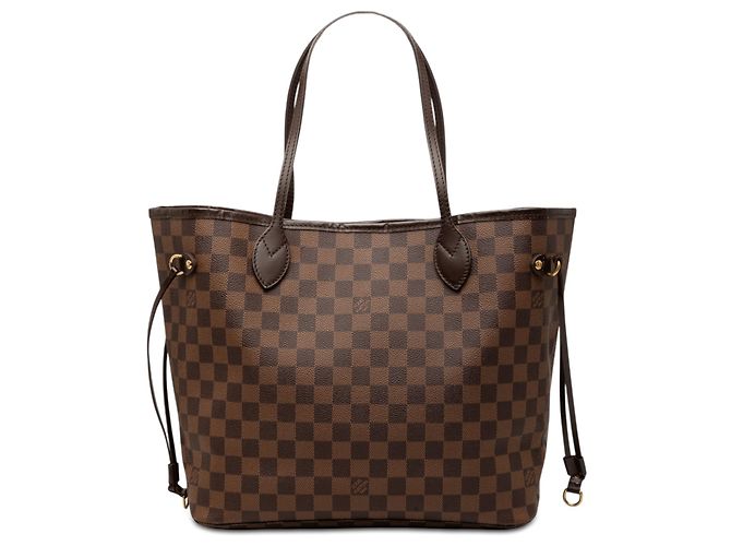 Louis Vuitton Marrone Damier Ebene Neverfull MM