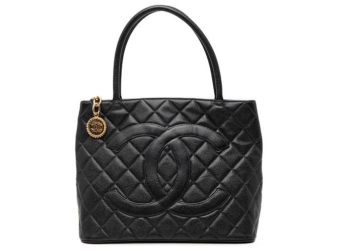 Tote Chanel Black Caviar Medallion