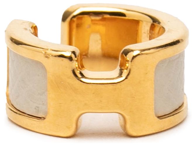 Hermès Olympe Ear Cuff aus Epsom und vergoldet Gold