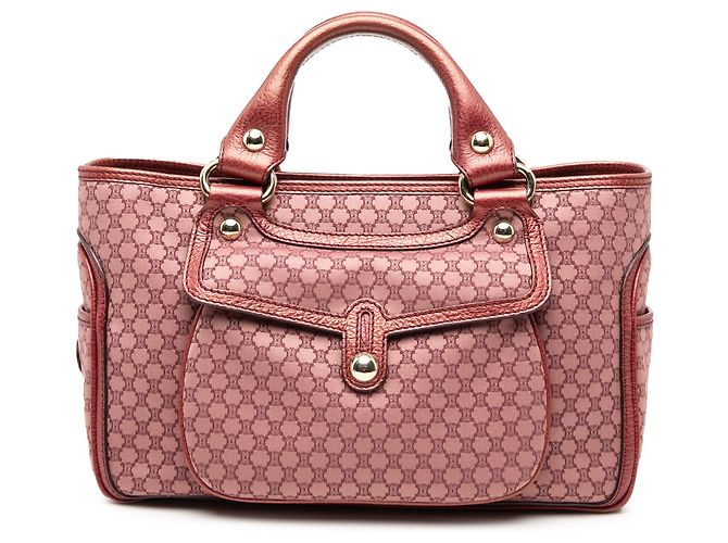 Céline Borsa Boogie in tela Macadam rosa Celine