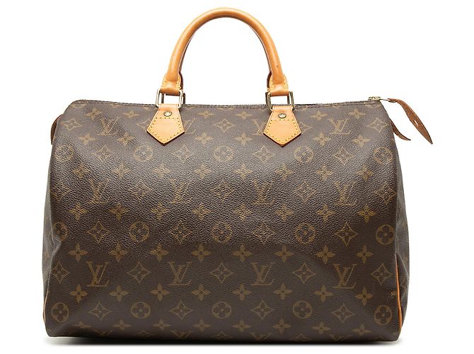 Louis Vuitton Marron Monogram Speedy 35