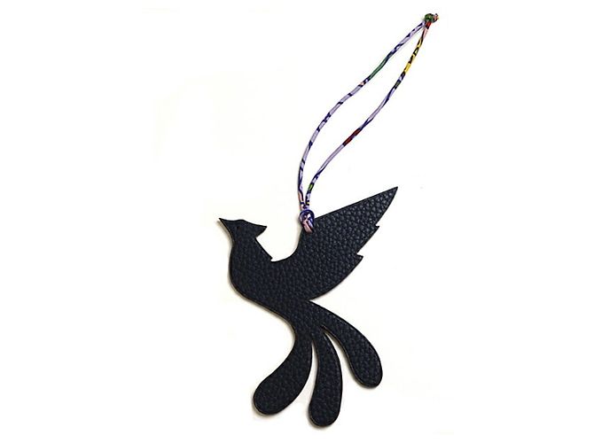Hermès Hermes Petit H Phoenix Charm Roxo Azul marinho