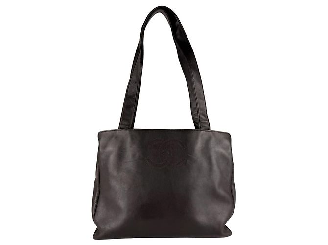 Timeless Bolsa de ombro Chanel em couro marrom