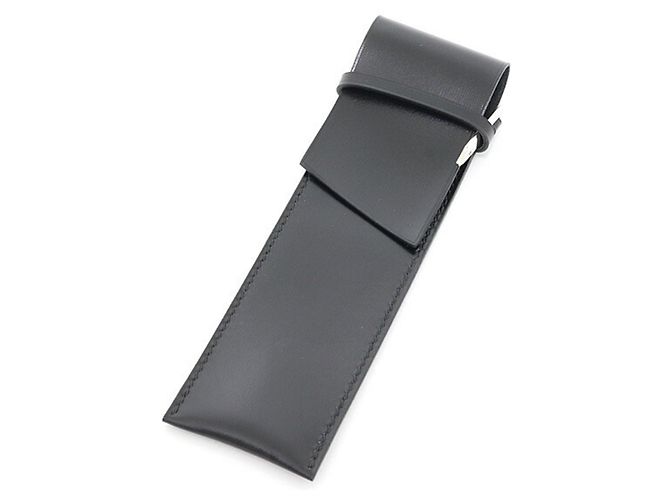 Hermès Hermes Leder-Stiftetui Schwarz