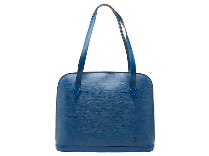 Sac cabas Louis Vuitton Epi Lussac Bleu