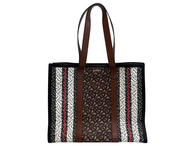 Bolsa Tote Burberry TB em marrom