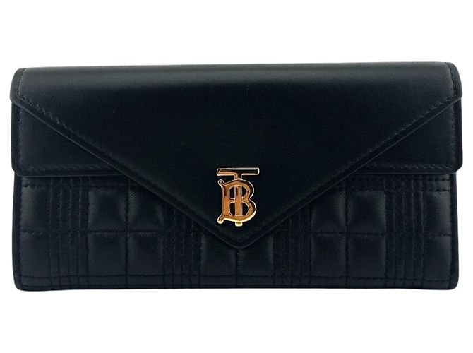 Burberry Leather Bi-Fold Wallet Black