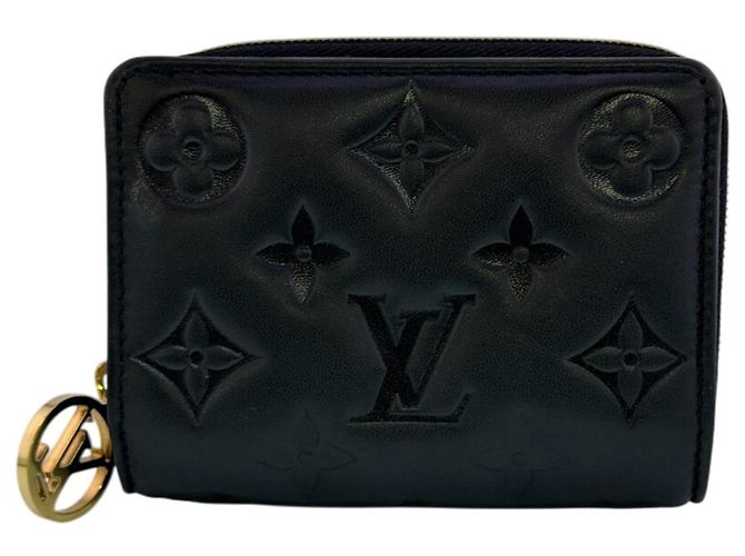 Cartera de piel de cordero negra Louis Vuitton Negro