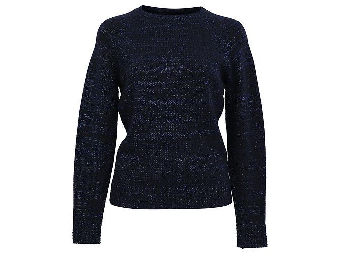 Apc Maglione a treccia A.P.C in lana blu navy 