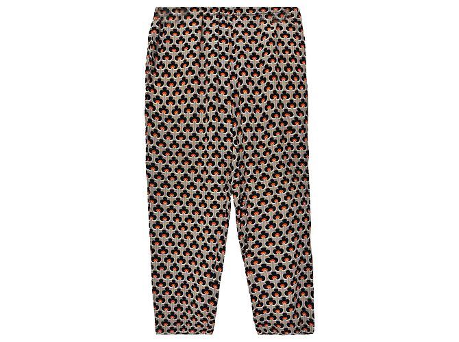Pantaloni stampati Marni in viscosa multicolore