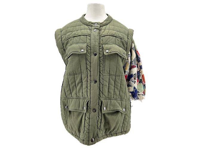 Sea New York Khakijacke mit farbigen Ärmeln