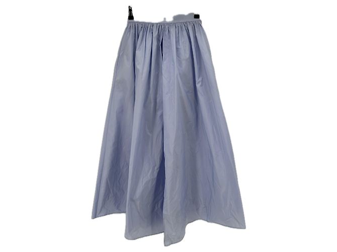 Maje gonna pantalone lunga blu in cotone