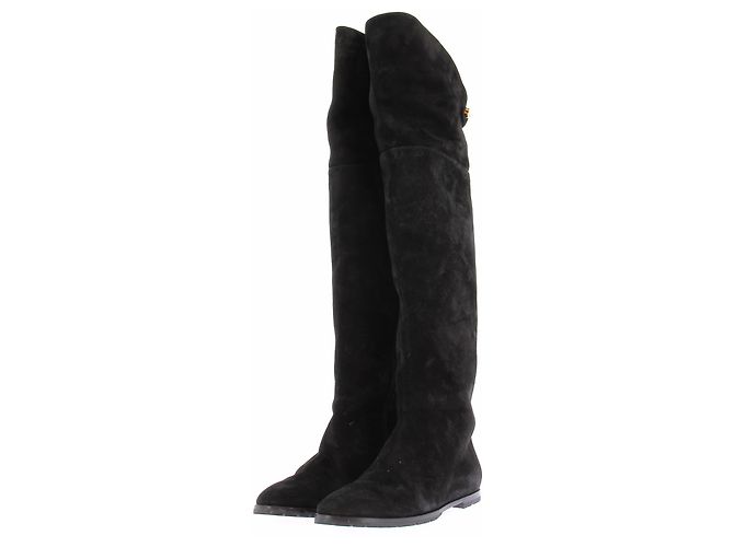Autre Marque SKORPIOS Black Suede Boots