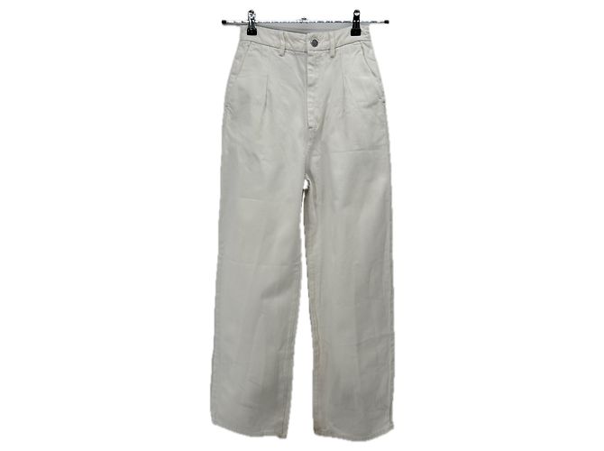 Autre Marque Pantalones blancos de algodón LOULOU DE SAISON Talla 24