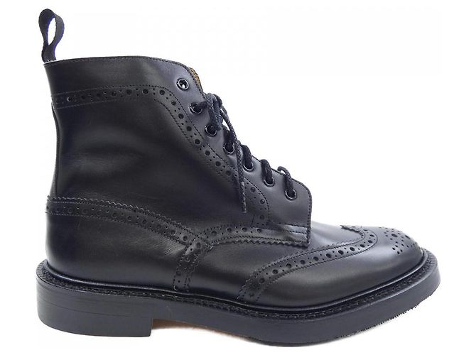 Autre Marque Botas de couro Tricker's Preto