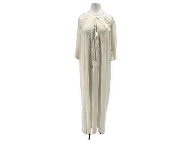 Antik Batik long dress white cotton