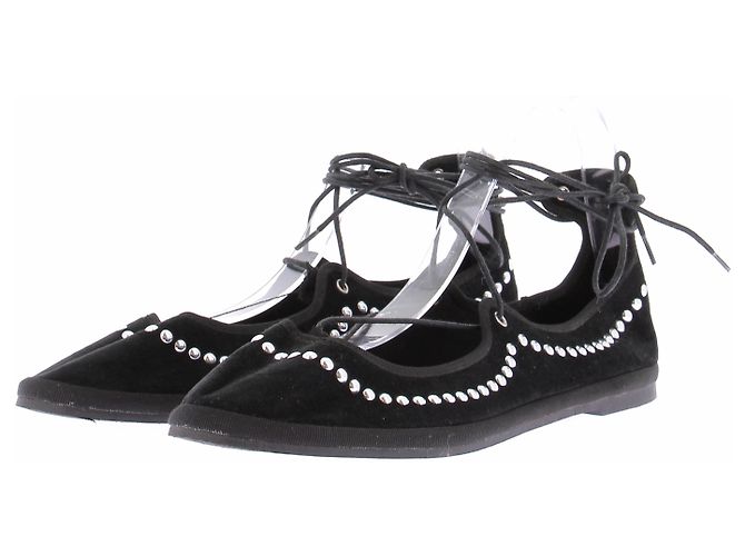 Autre Marque Ballerine nere con lacci Nero