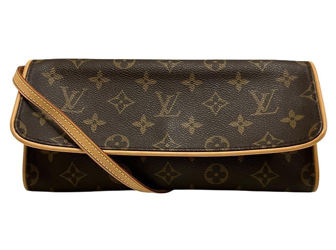 Louis Vuitton Pochette Twin GM Monogram Canvas Marrone