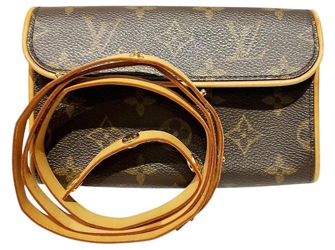 Borsa a tracolla Pochette Florentine Louis Vuitton Marrone