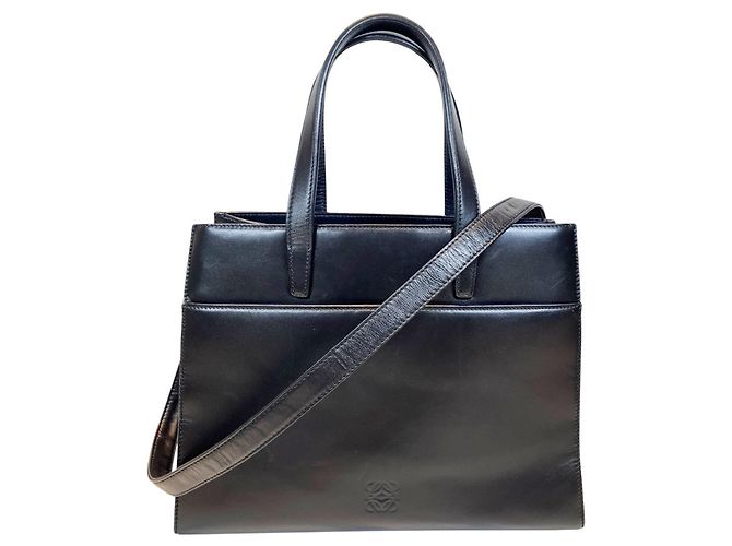 Borsa 2-Way Loewe in pelle nera Nero