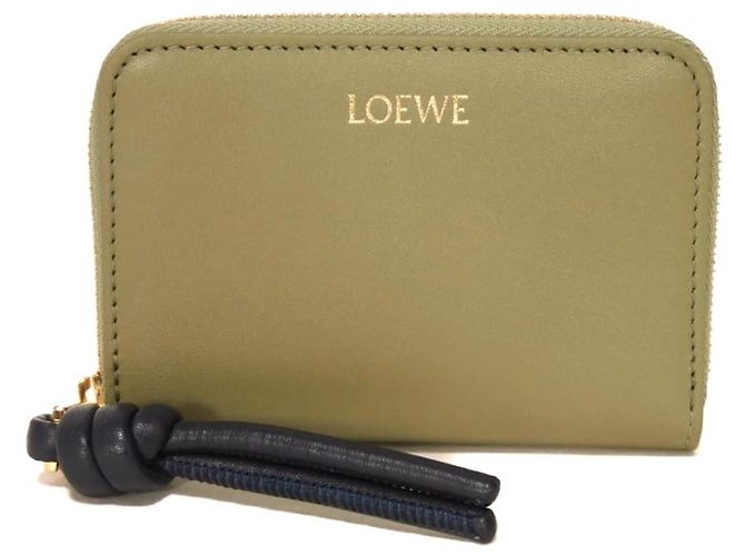 Monedero de piel verde Loewe