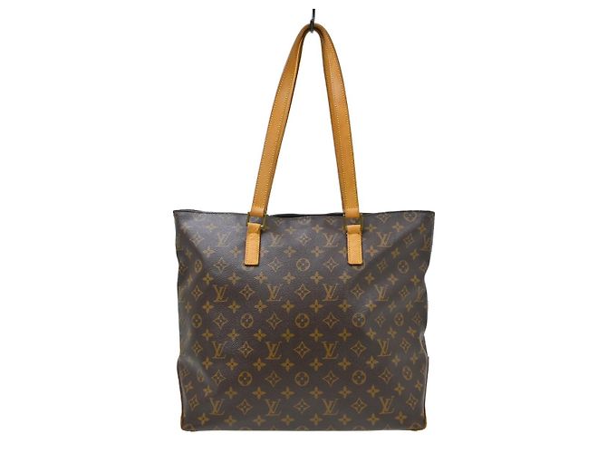 Louis Vuitton Cabas Mezzo Monogram Canvas Castaño