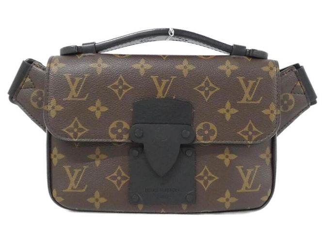 Bolsa Transversal Louis Vuitton Monogram S-Lock Marrom