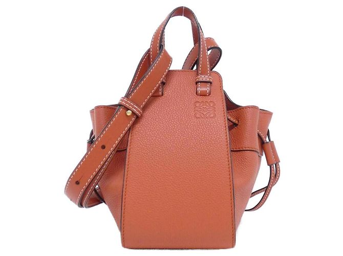 Mini borsa a tracolla Loewe Hammock con coulisse Rosso