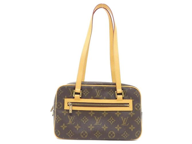 Borsa a Spalla Louis Vuitton Monogram Cite MM M51182 Marrone
