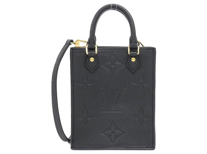Bolsa Louis Vuitton Monogram Empreinte Petite Sac Plat Preto