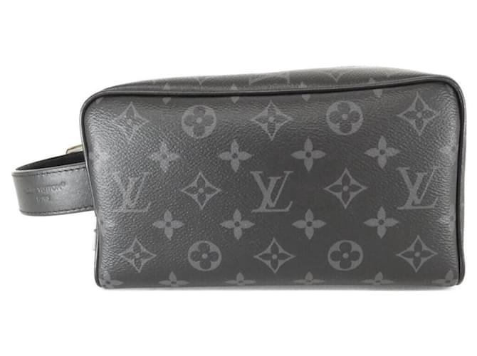 Louis Vuitton Monogram Eclipse Locker Dopp Kit Black