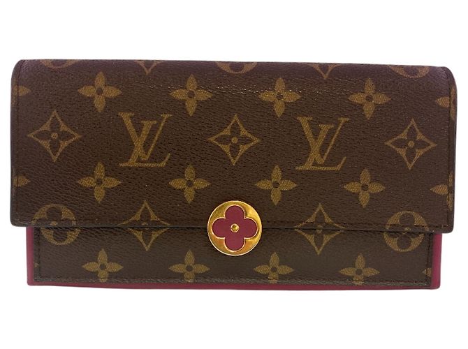 Cartera larga Louis Vuitton Monogram Castaño