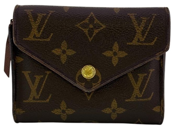 Louis Vuitton Monogram Tri-fold Wallet Brown