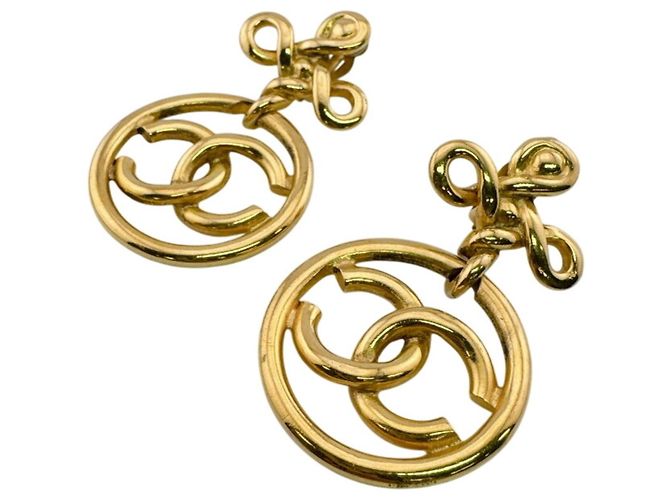 Orecchini a clip Chanel 2934 Coco Mark D'oro
