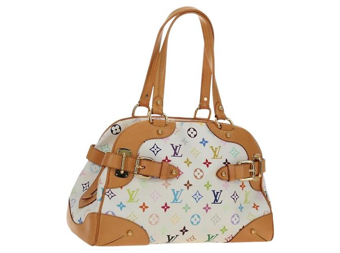 LOUIS VUITTON Borsa Claudia Monogram Multicolor Bianco M40193 Auth BA13291SAV