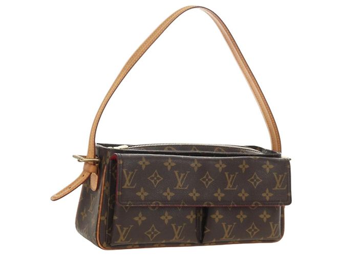 LOUIS VUITTON Bolso de Hombro Monogram Viva Cite MM M51164 LV Auth 185101SAV Monograma