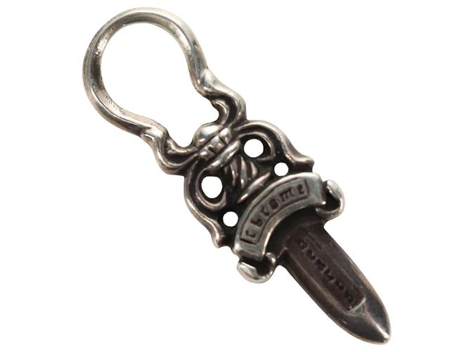 Chrome Hearts Dolch Anhänger Charm Top Ag925 Silver Auth 184247M Silber
