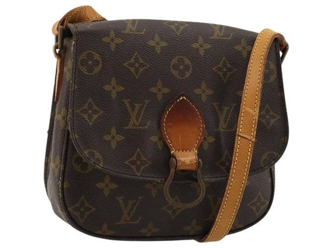 LOUIS VUITTON Bolsa de Ombro Monogram Saint Cloud MM M51243 LV Auth BA13328 Monograma
